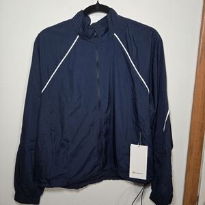 Lululemon Athletica Navy Windbreaker with White Accents